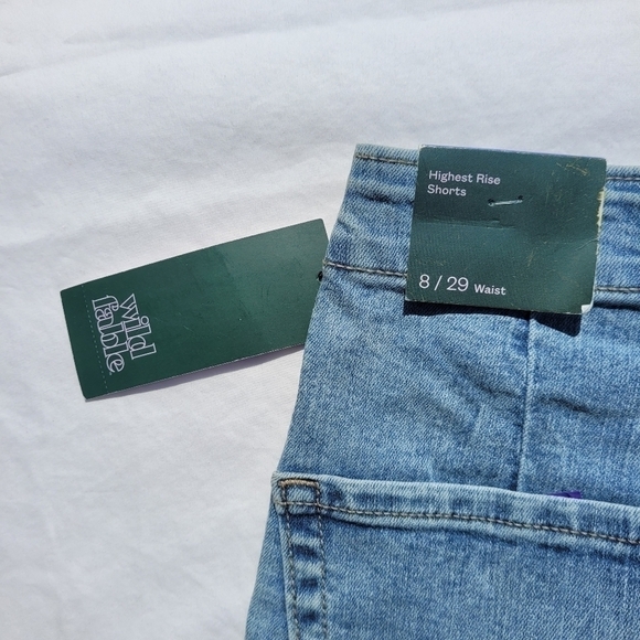 WOMEN'S Highest Rise Jean Shorts - Picture 3 of 4